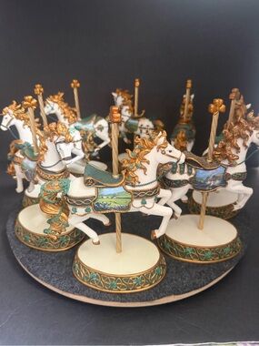 Blessings Carousel Horse Hamilton Collection Set of 8